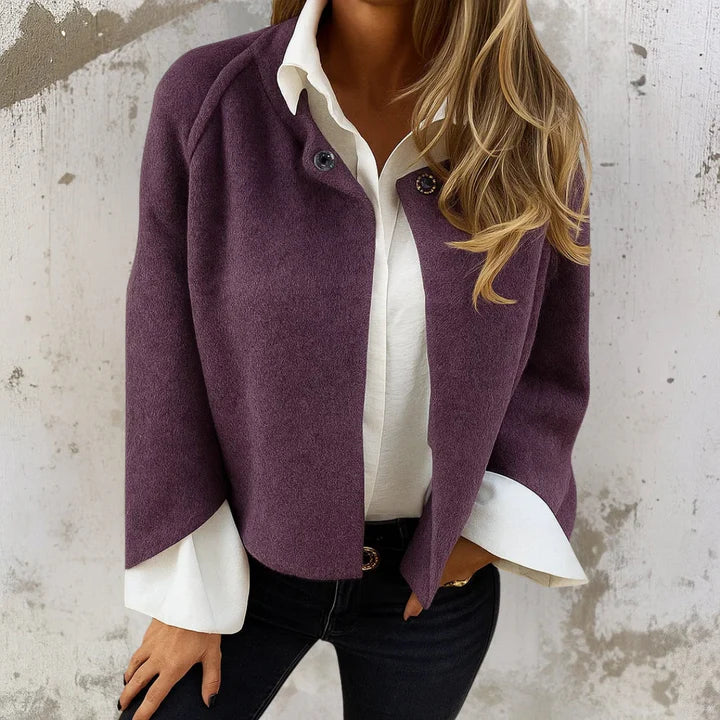 Judith™ | Chaqueta corta elegante y cálida efecto cachemir