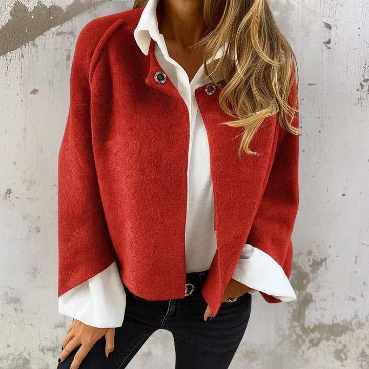 Judith™ | Chaqueta corta elegante y cálida efecto cachemir